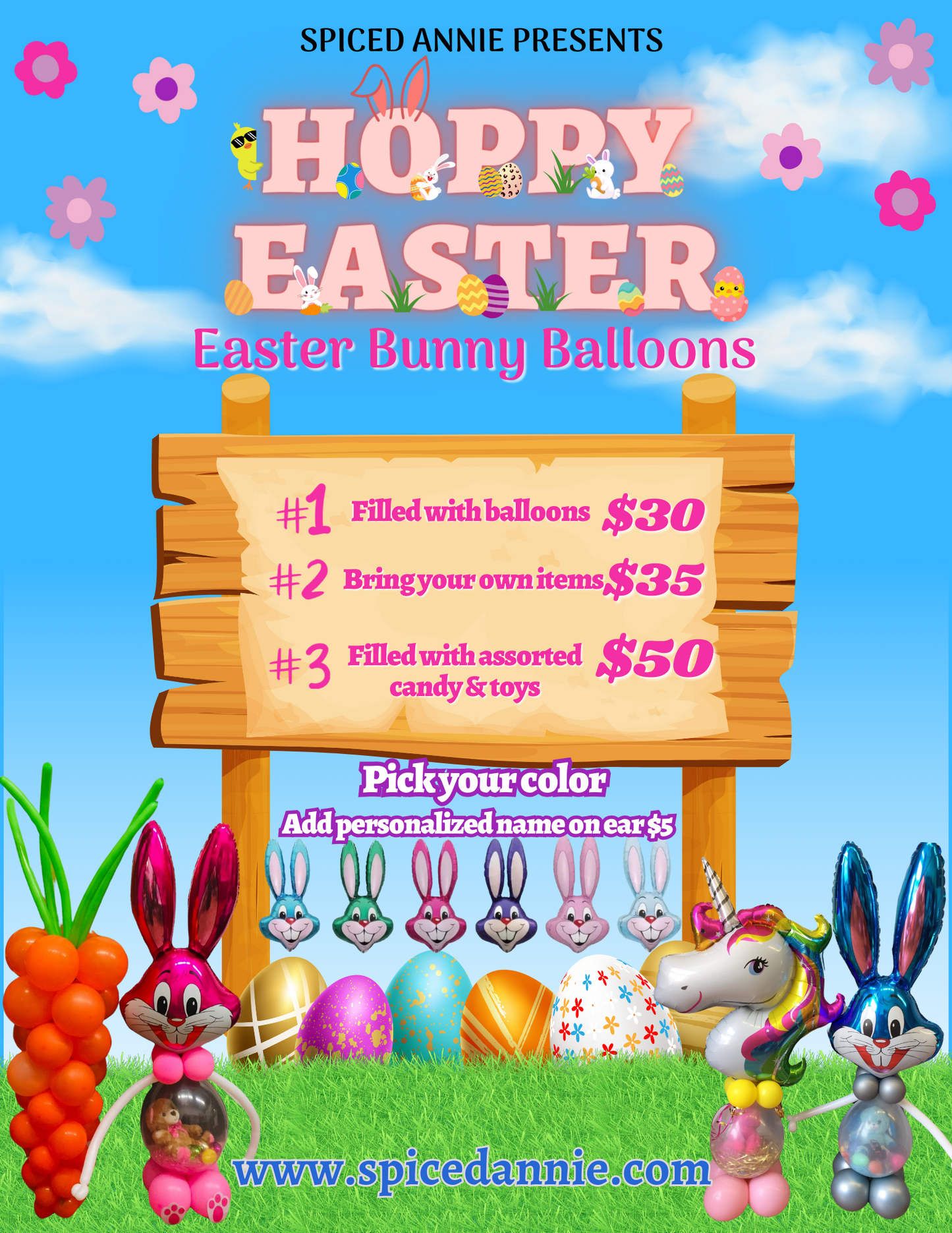 Easter Bunny Balloons