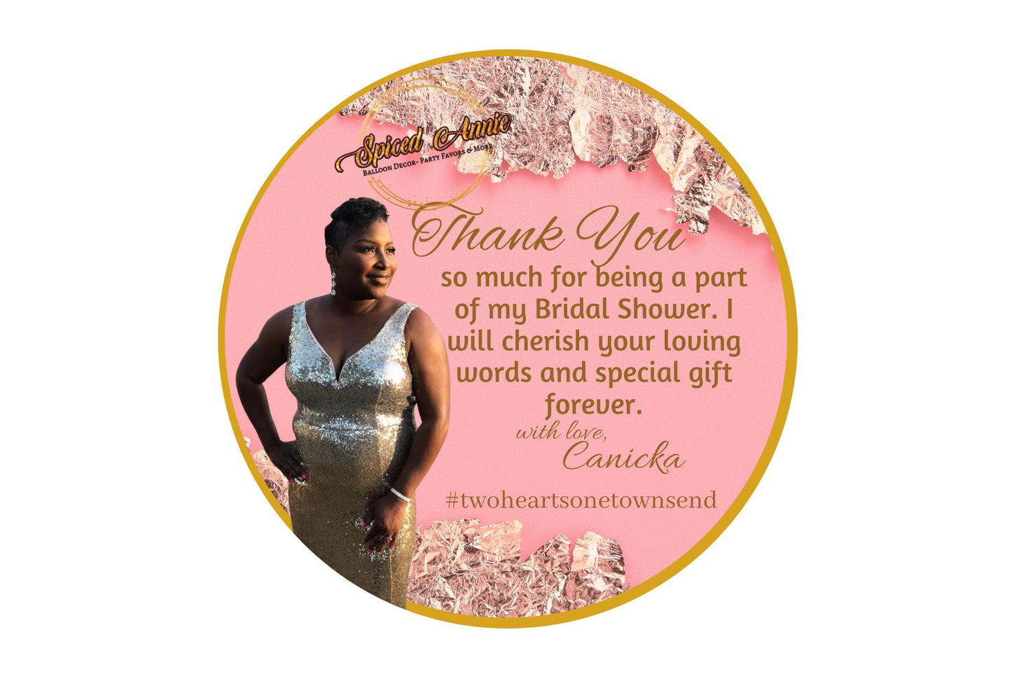 Round Thank You Cards