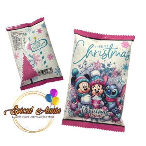 Mickey & Minnie Christmas Chip Bags